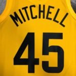 23 Season UTAH JAZZ Away Yellow  No.45 Mitchell - Image 4