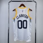 23 Season UTAH JAZZ Home White  No.00 Clarkson - Image 2