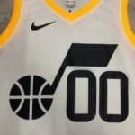 23 Season UTAH JAZZ Home White  No.00 Clarkson - Image 3