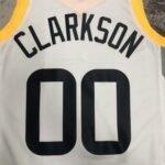 23 Season UTAH JAZZ Home White  No.00 Clarkson - Image 4