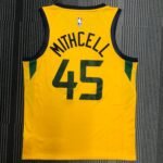 21 Season UTAH JAZZ Yellow  No.45 Mitchell - Image 2