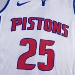 23 Season Detroit Pistons White  #25 - Image 8