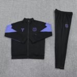 Barcelona 2425 full zipper Training Suit Black