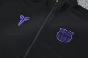 Barcelona 2425 full zipper Training Suit Black - Image 2