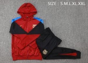 2425 Barcelona full zipper hoodie Training suit F601 - Image 4