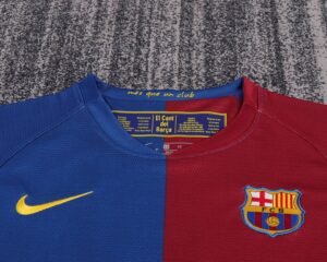 Kids Retro 08/09 Barcelona Home 16-28 - Image 5