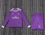 Kids Retro 2016/17 Real Madrid Away Long Sleeves 16-28