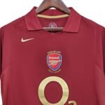 Retro 2005/06 Arsenal Home Long Sleeves S-XXL - Image 5