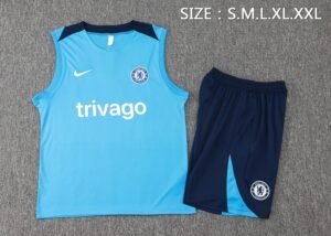 Chelsea 24/25 Sleevesless Training Suit D1033 - Image 3