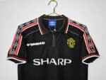 Retro Manchester United 98/99 Away Shirt Black - Image 6