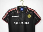 Retro Manchester United 98/99 Away Shirt Black - Image 11