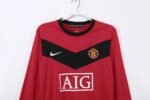Retro Manchester United 09/10 Home Long Sleeves - Image 3
