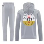 Manchester united Hoodie Gray Suit - Image 2