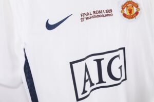 Retro Manchester United 08/09 Away UCL Final Long Sleeves - Image 4