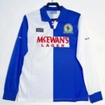 Retro Blackburn Rovers 94/95 Home  Long sleeves S-XXL