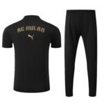 AC Milan Short Sleeves Long Pants Black - Image 2