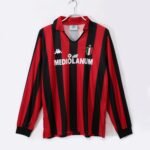 Retro 88/89 AC Milan Home Long Sleeve