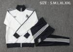 Adult/ Kids Juventus Full Zipper White/Gray Training Suit S_XXL - Image 3