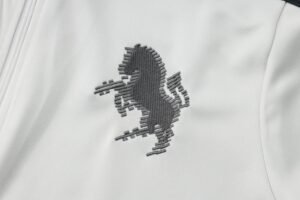 Adult/ Kids Juventus Full Zipper White/Gray Training Suit S_XXL - Image 4