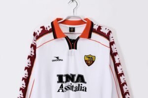 Retro Roma 98/99 Away Long Sleeves Jersey  S-XXL - Image 4