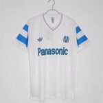 Retro 90/91 Olympique Marseille Home Soccer