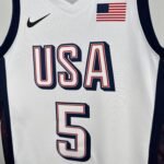2024 Olympic Basketball USA White No.5 EDWARDS - Image 3