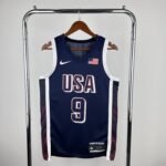 2024 Olympic Basketball USA Blue No.9 Haliburton