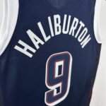 2024 Olympic Basketball USA Blue No.9 Haliburton - Image 10