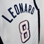2024 Olympic Basketball USA White No.8 Leonard - Image 3