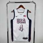 2024 Olympic Basketball USA White No.4 Curry