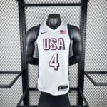 2024 Olympic Basketball USA White No.4 Curry - Image 11