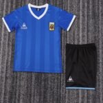 Kids Retro Kit Argentina 1986 Away