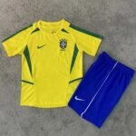 Kids Kiy Retro 2002 Brazil home 16-28