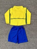 Kids Kiy Retro 2002 Brazil home 16-28 - Image 4