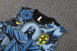 Brasil Sleevesless Training Suit Blue D1217 - Image 4
