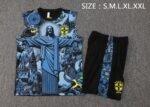 Brasil Sleevesless Training Suit Blue D1217 - Image 7