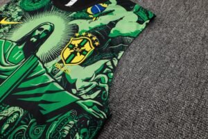 Brasil Sleevesless Training Suit Green D1229 - Image 6