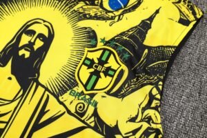 Brasil Sleevesless Training Suit Yellow D1214 - Image 6