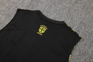 Brasil Sleevesless Training Suit Yellow D1214 - Image 9