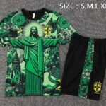 Brasil 2425 Short Sleeves Training Suit Green S-XXL