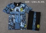 Brasil 2425 Short Sleeves Training Suit Blue S-XXL
