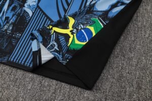 Brasil 2425 Short Sleeves Training Suit Blue S-XXL - Image 5