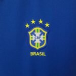 Retro  Brazil 1997 Away Blue - Image 3