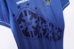 Retro  Brazil 1996 Away Blue - Image 3