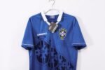 Retro  Brazil 1996 Away Blue - Image 4