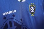Retro  Brazil 1996 Away Blue - Image 5