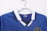 Retro  Brazil 1996 Away Blue - Image 7