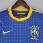 Retro  Brazil 2010 Away Blue - Image 5