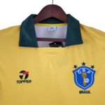 Retro  Brazil 1988 Home Yellow - Image 6