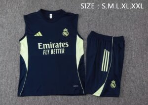 2526 Real Madrid Sleevesless Training Suit D2562 - Image 8